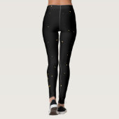 Schicker Weihnachts-Leoparden-Baum Leggings (Rückseite)
