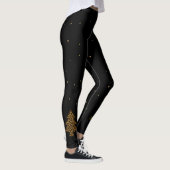 Schicker Weihnachts-Leoparden-Baum Leggings (Rechts)