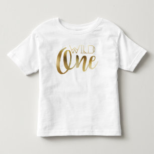 Schicker wilder erster Geburtstag Kleinkind T-shirt