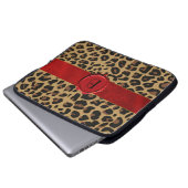 Schicker wildes Tier-Druck mit Laptopschutzhülle (Vorne Knopf)