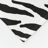 Schicker Zebra-Druck-Girly hellrosa Band mit Namen Fleecedecke (Ecke)