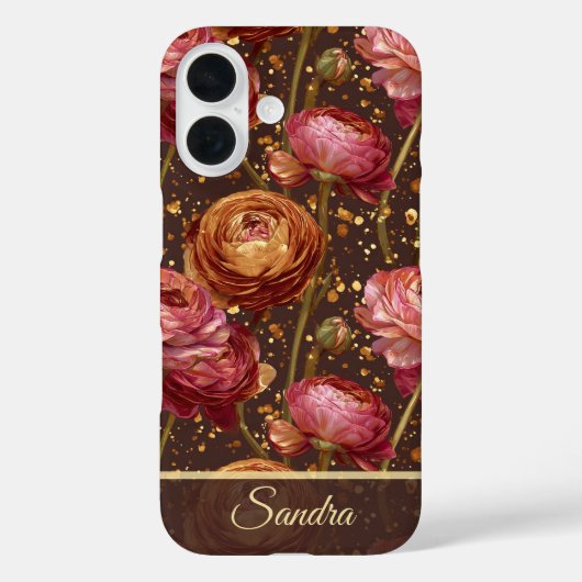 Schickes Abschlussgeschenk Ranunculus Maßanfertigu Case-Mate iPhone Hülle (Rückseite)