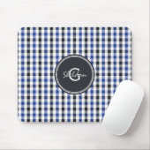 schickes adrettes Ginghammustermonogramm des Mousepad (Mit Mouse)