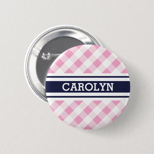 schickes adrettes rosa button (Vorne & Hinten)