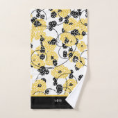 SCHICKES BAD-TUCH SET_COOL, MODERNES FLORAL/DOTS BADHANDTUCH SET (Handtuch)