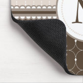 Schickes beige kundenspezifisches mousepad (Ecke)