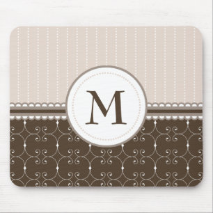 Schickes beige kundenspezifisches mousepad
