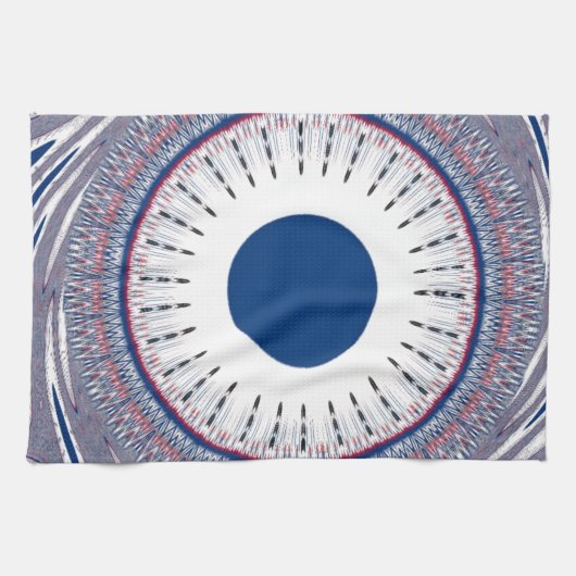 Schickes Blau Geschirrtuch (Horizontal)