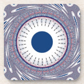 Schickes Blau Getränkeuntersetzer (Vorderseite)