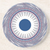 Schickes Blau Getränkeuntersetzer (Vorne)