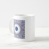 Schickes Blau Kaffeetasse (Vorderseite Links)