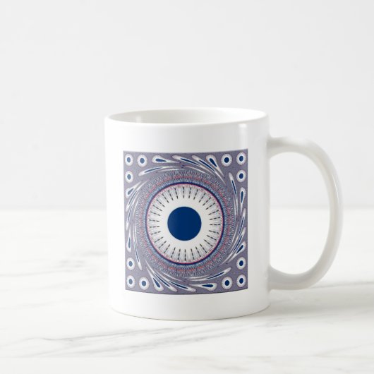 Schickes Blau Kaffeetasse (Rechts)