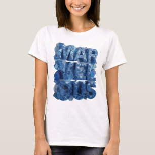 Schickes Blau MARVELOUS Künstlerisches Motiv T-Shirt