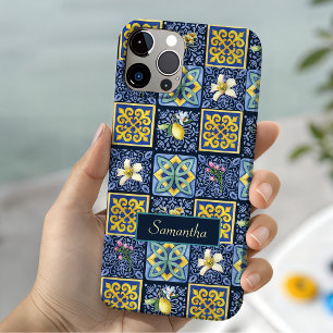 Schickes Blaues sizilianisches Zitrus-Mittelmeer Case-Mate iPhone Hülle