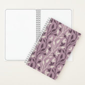 Schickes botanisches Maiv-Blatt Elegant Notizblock (Innen)