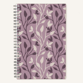 Schickes botanisches Maiv-Blatt Elegant Notizblock