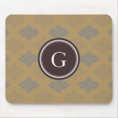 Schickes braunes griechisches geometrisches mousepad (Vorne)