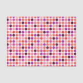 Schickes buntes Tupfenmustermonogramm Seidenpapier (Vorderseite)