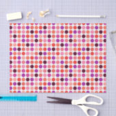 Schickes buntes Tupfenmustermonogramm Seidenpapier (Handwerk)