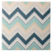 Schickes Chevron-Muster-Dekoratives 6" Quadrat Fliese (Vorderseite)