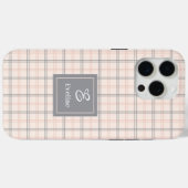 Schickes Coral-Grau iPhone-Case Trendiges individu Case-Mate iPhone Hülle (Rückseite (Horizontal))