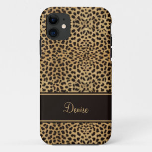 schickes Druck-Monogramm des Leopard-iPhone5 iPhone 11 Hülle