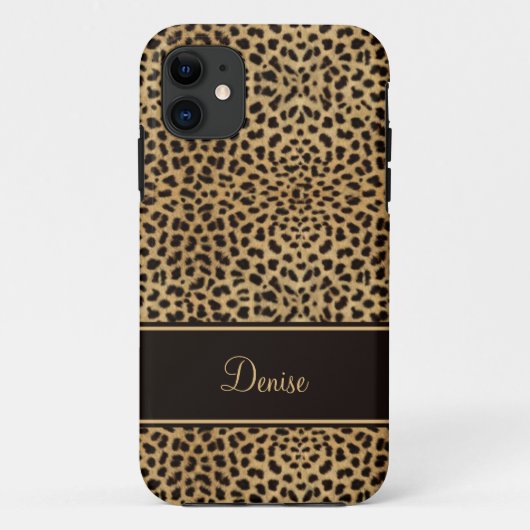 schickes Druck-Monogramm des Leopard-iPhone5 Case-Mate iPhone Hülle (Rückseite)