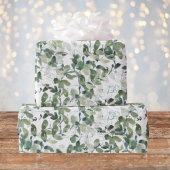 Schickes Eukalyptus-Muster Geschenkpapier