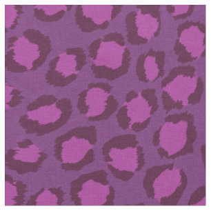 Schickes, fettes Orchideen-Lila-Cheetah-Druckmuste Stoff