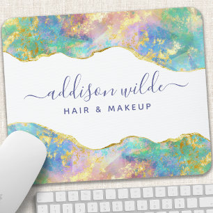 Schickes Feueropal-Regenbogen-Edelstein-Mauspad Mousepad