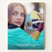Schickes Foto-Abschlussfeier-Gästebuch Notizblock (Rückseite)
