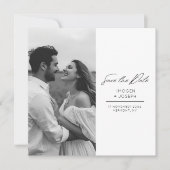Schickes Foto Chic Flache Hochzeit Save The Date K (Vorderseite)