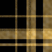 Schickes geometrisches schwarzes goldenes Monogram Fleecedecke