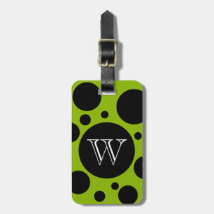 SCHICKES GEPÄCK /BAG TAG_BLACK SPRUDELT AUF GRÜN GEPÄCKANHÄNGER