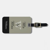 SCHICKES GEPÄCK TAG_ " Herr u. Frau" 607 Gepäckanhänger (Vorderseite horizontal)