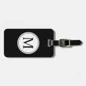 SCHICKES GEPÄCK TAG_WHITE/BLACK GEPÄCKANHÄNGER (Vorderseite horizontal)