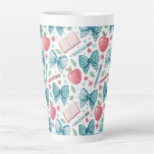 Schickes, girly Muster für Lehrer Milchtasse (Vorderseite)