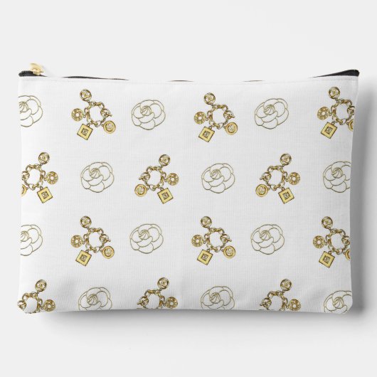 Schickes Gold-Charm-Muster-Make-up-Etüi Zubehörtasche (Vorderseite)