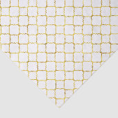 Schickes Gold Quatrefoil Seidenpapier (Ausschnitt)