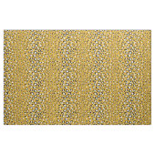 Schickes Gold-Schwarz-Weiß-Cheetah-Druckmuster Stoff (Yard (91,4 cm))