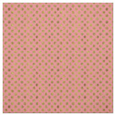 Schickes Goldbezaubernde und rosa Punkte Stoff (Muster)