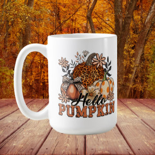 Schickes Hallo Kürbis Herbst  Kaffeetasse