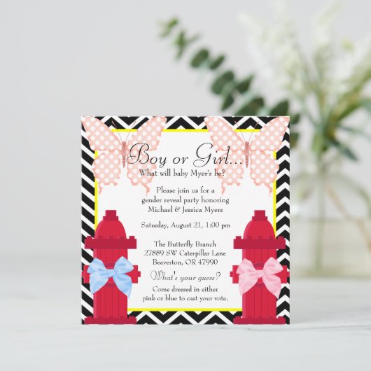 Schickes Hydrant-u. Einladung (Stehend Vorderseite)