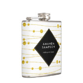 Schickes kundengerechtes Gold und schwarze Flachmann (Rechts)