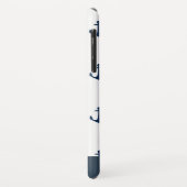 Schickes Küstenmarine-Anker-Muster Case-Mate iPhone Hülle (Hinten/Links)