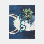 Schickes Lama Chic Fleecedecke (Vorderseite)