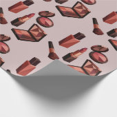 Schickes Lippenstift-Muster-Wrap-Papier Geschenkpapier (Ecke)