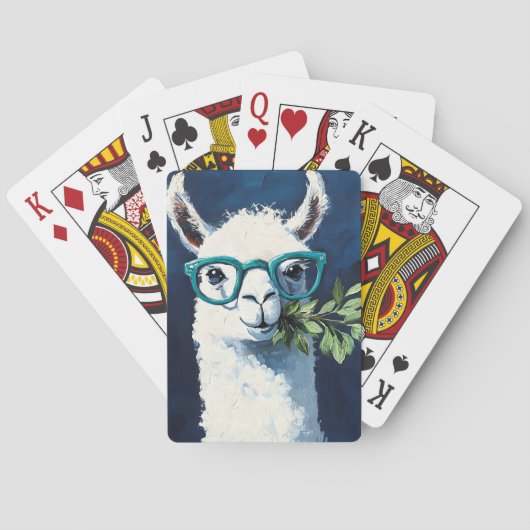 Schickes Llama Chic Spielkarten (Rückseite)