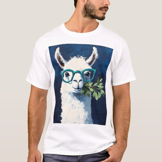 Schickes Llama Chic T-Shirt (Vorderseite)