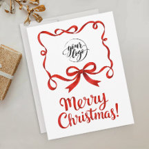 Schickes Logo-Rotes Weihnachts-Firmenband-Script